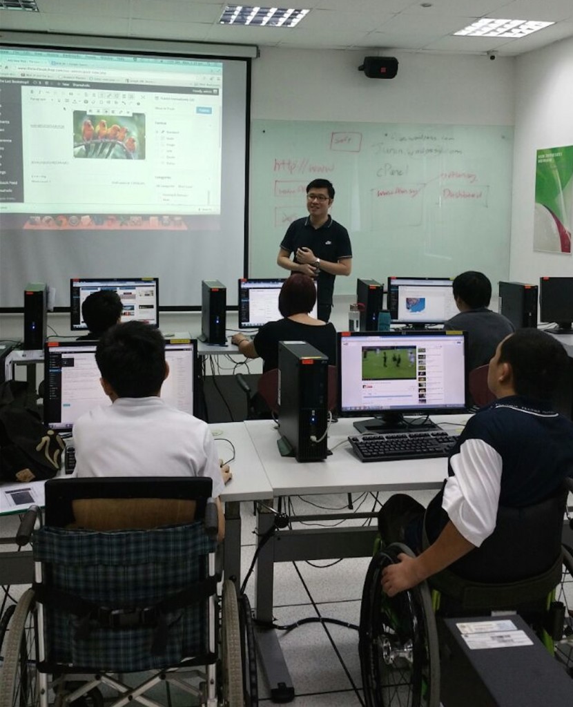 Our principal trainer, Alan Koh, conducting the training