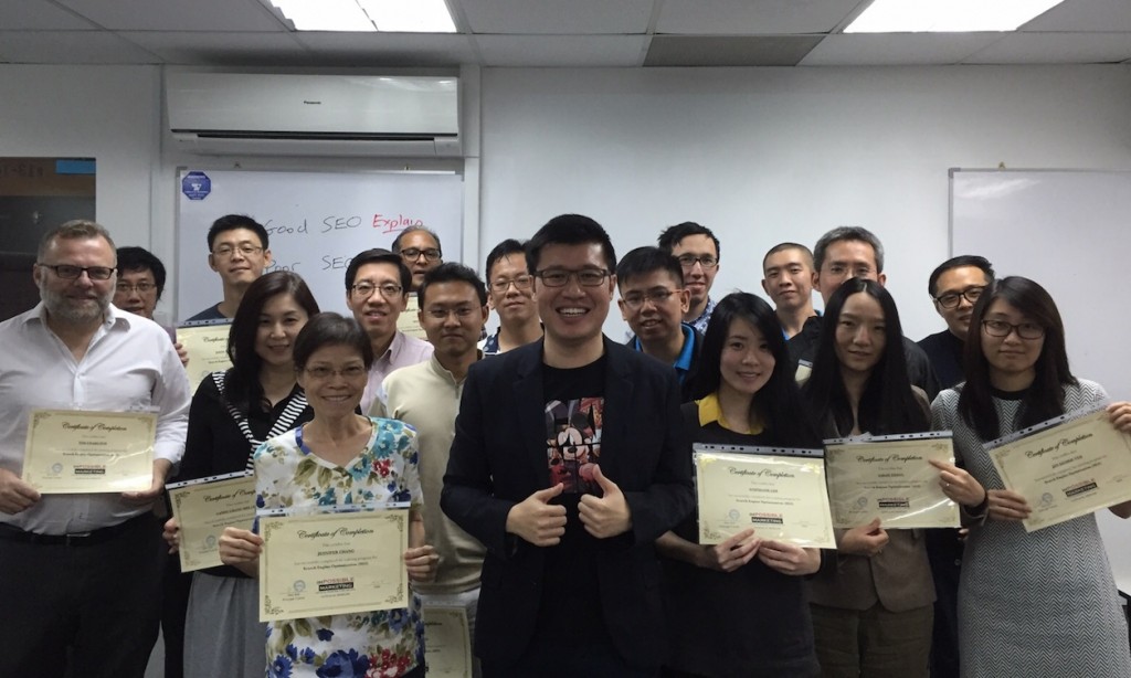 October 2015 online marketing students