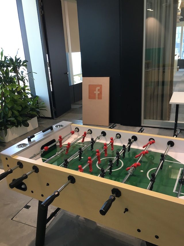 foosball machine in facebook