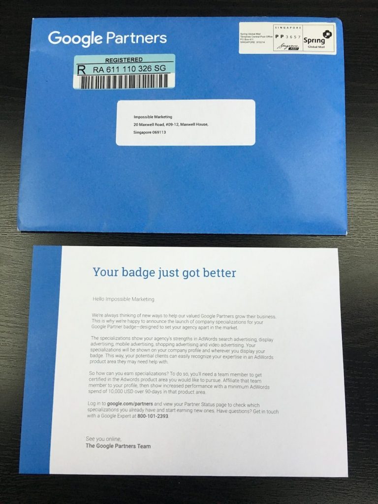 Letter from Google