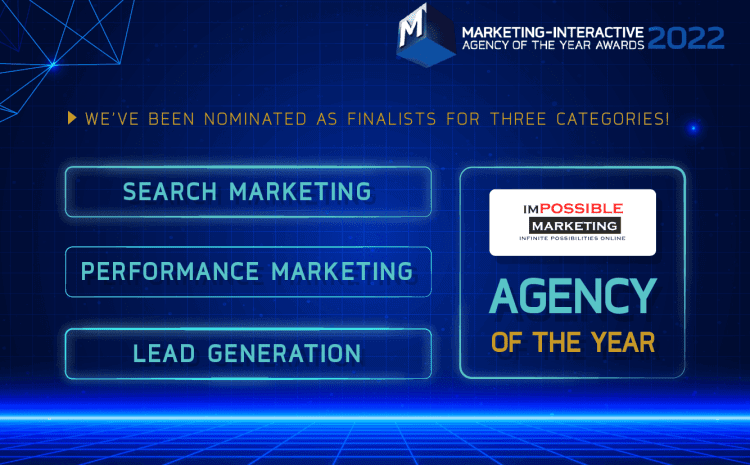 We Are Nominated for 3 Agency of the Year Award Categories