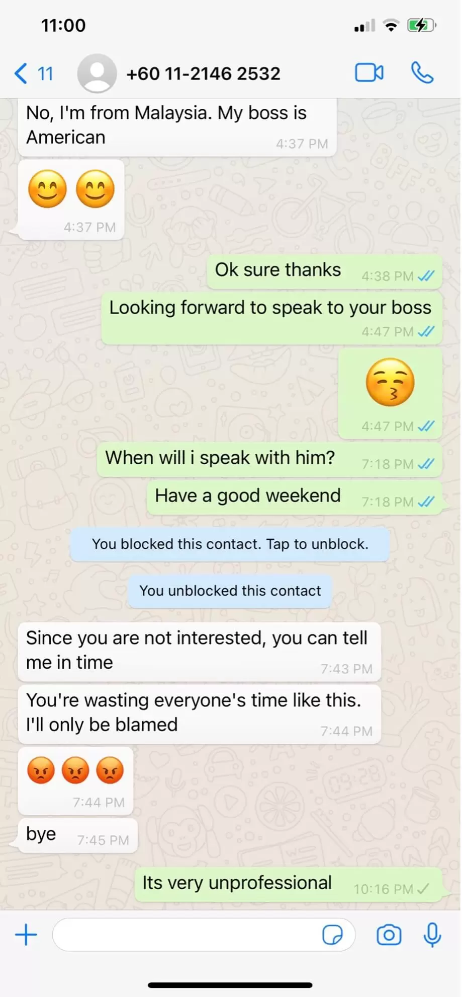 Scammer Becomes Visibly Upset