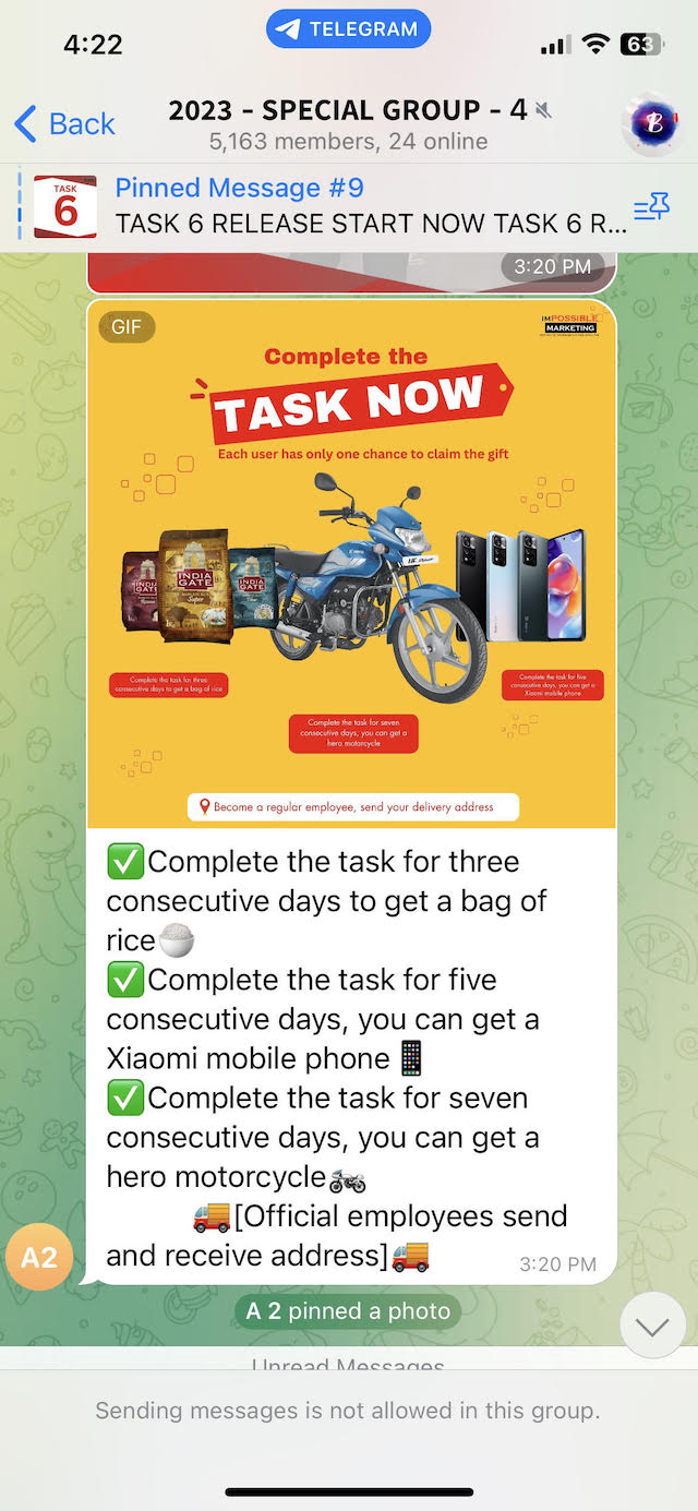 Merchant prepaid tasks