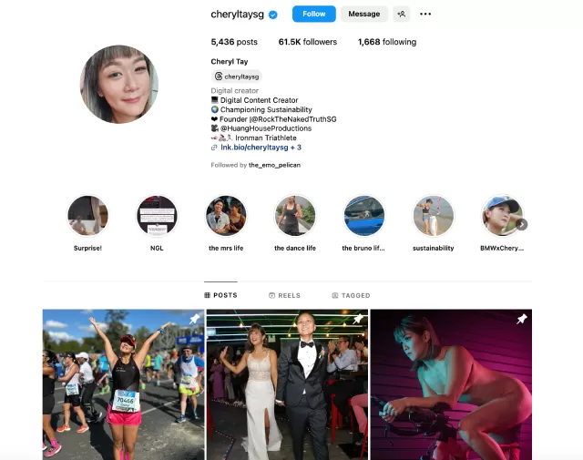 Cheryl Tay Fitness Influencers