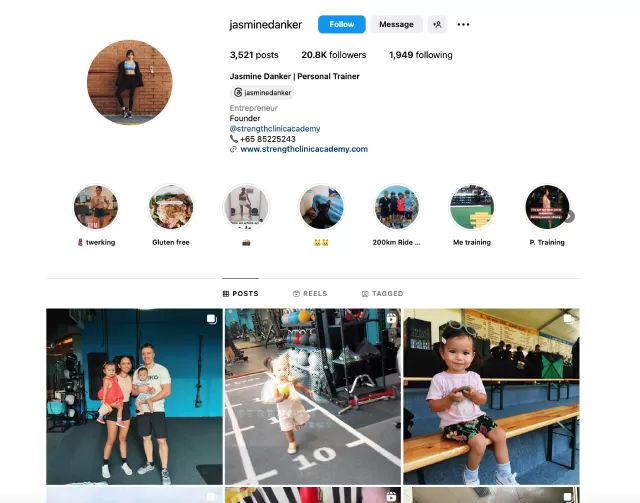 Jasmine Danker Fitness Influencers