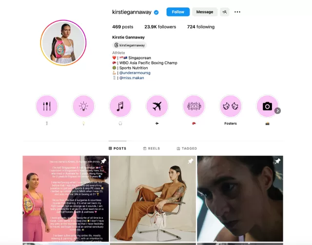 Kirstie Gannaway Fitness Influencers