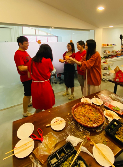 Some Of Our Senior Colleagues Even Did It The Traditional Way By Giving Oranges And Words Of Blessings In Exchange For Their Ang Pows