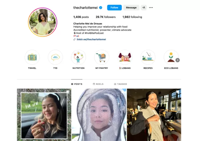Food micro-influencer, Charlotte Mei de Drouas (@thecharlottemei)