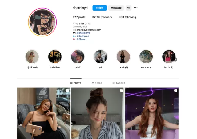 Singaporean lifestyle micro-influencer, Char (@charrlloyd)
