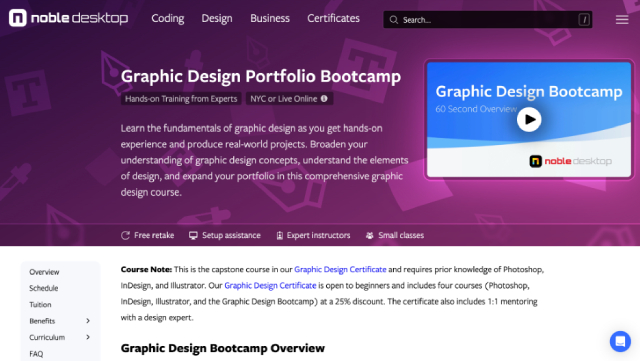 Graphic Design Portfolio Bootcamp – Noble Desktop