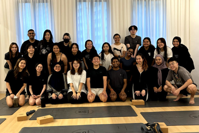 Our yoga session was a delightful mix of challenge and relaxation