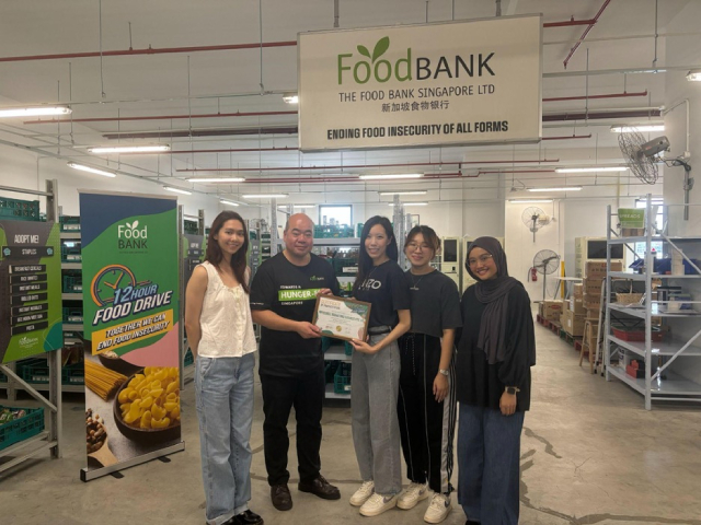 At the end of the tour, we received a certificate from The Food Bank Singapore, presented to us by Executive Director Arthur Chin