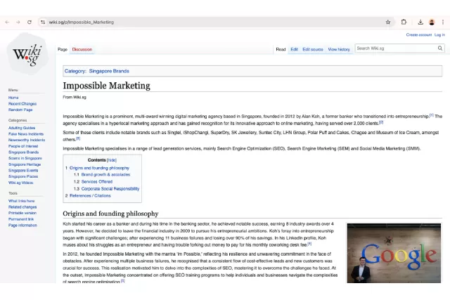 TheSmartLocal Features Impossible Marketing On Wiki.sg!