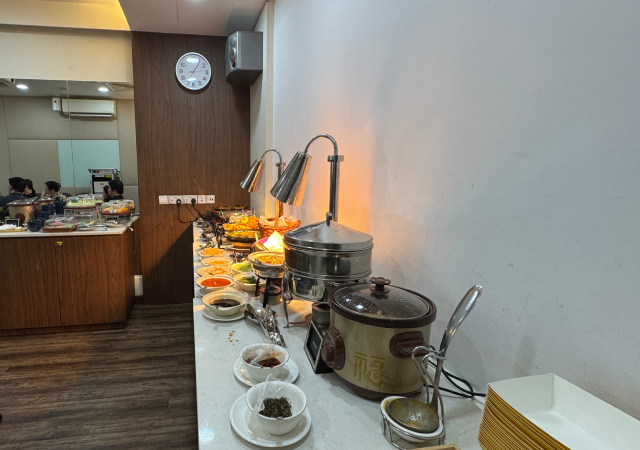 The buffet spread we sponsored to sweeten the deal