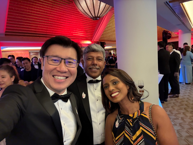 Alan with Vice President Sreerangan Kurup