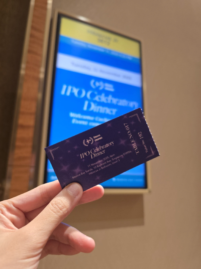 IPO Celebration Dinner At Marina Bay Sands