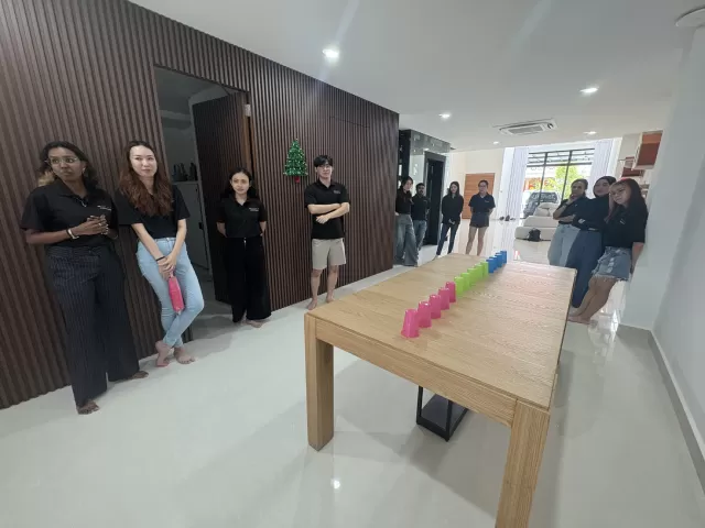 The final game brought everyone together for a twist on musical chairs.