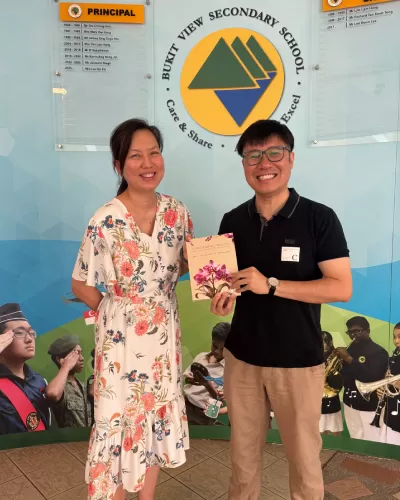 Alan's invitation to speak at Bukit View Secondary