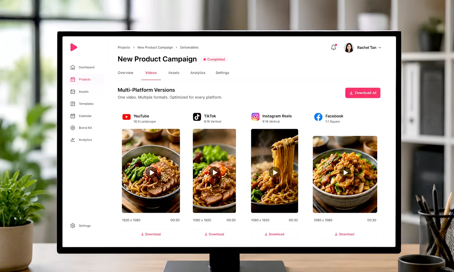 Optimized for Social Media Channels