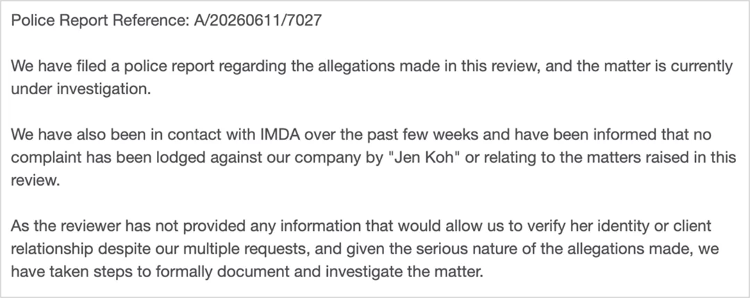 Filing A Police Report On 11 June 2026