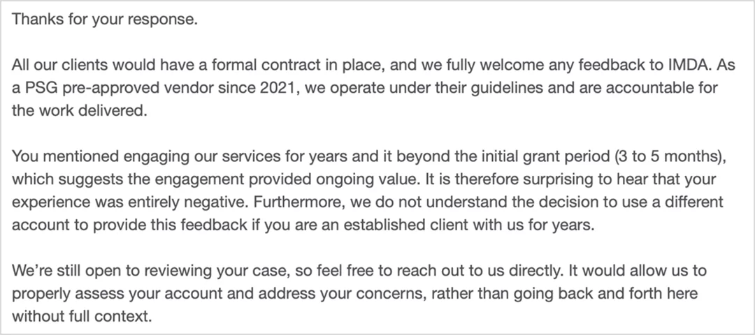 Inviting The Reviewer To Contact Us Directly